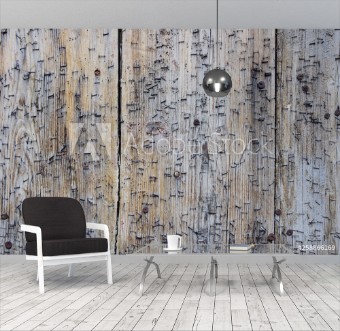 Picture of Alte Holztr mit Tackerklammern
